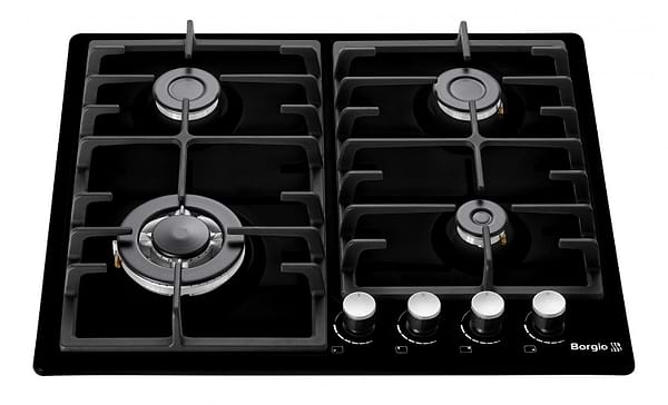 Фото - Варильна поверхня газова Borgio 6942-15 FFD black Enamelled