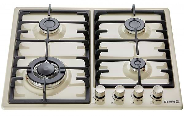 Фото - Варильна поверхня газова Borgio 6942-15 FFD ivory Enamelled