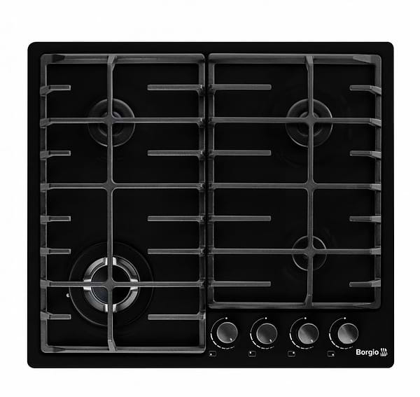 Фото - Варильна поверхня газова Borgio 6942-17 FFD Black Enamelled