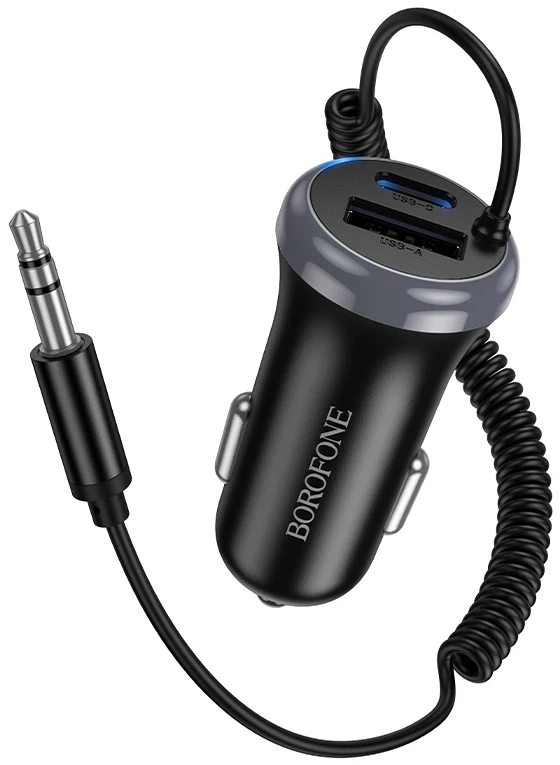 FM модулятор BOROFONE BC64 Black (6941991126567)