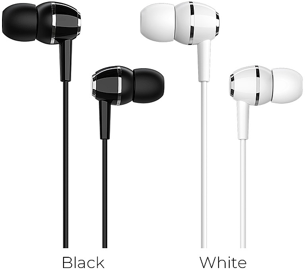 Фото - Навушники вкладиші дротові BOROFONE BM36 Acura Universal earphones with mic Black (6931474709691)