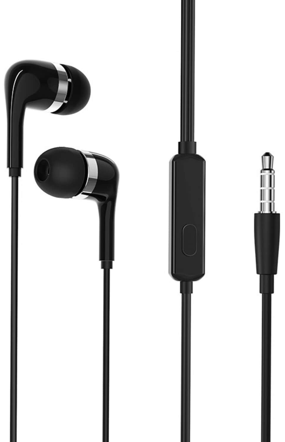 Навушники вкладиші дротові BOROFONE BM39 Refined chant universal earphones with mic Black (6931474716873)