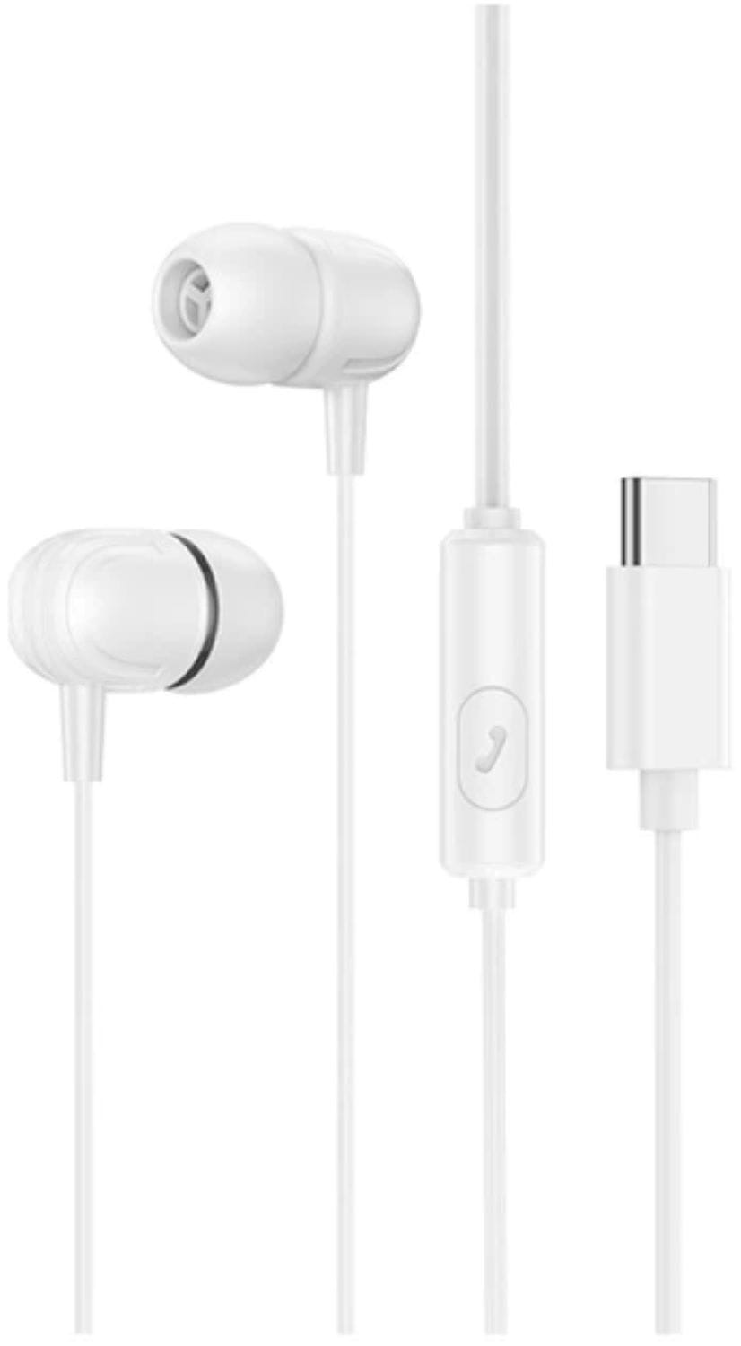Наушники вкладыши проводные BOROFONE BM77 Type-C White (6941991103018)
