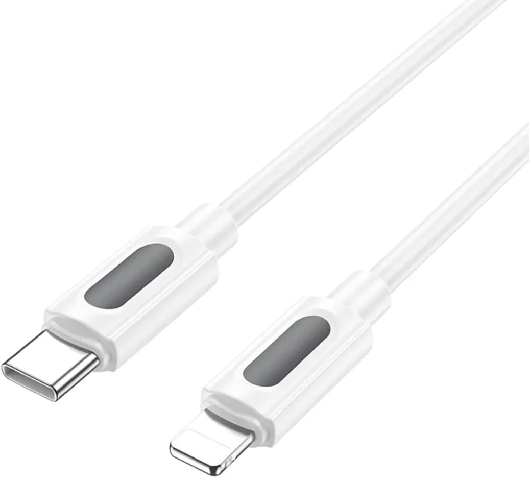 Кабель BOROFONE BX114 Structure PD iP White (6941991116834)