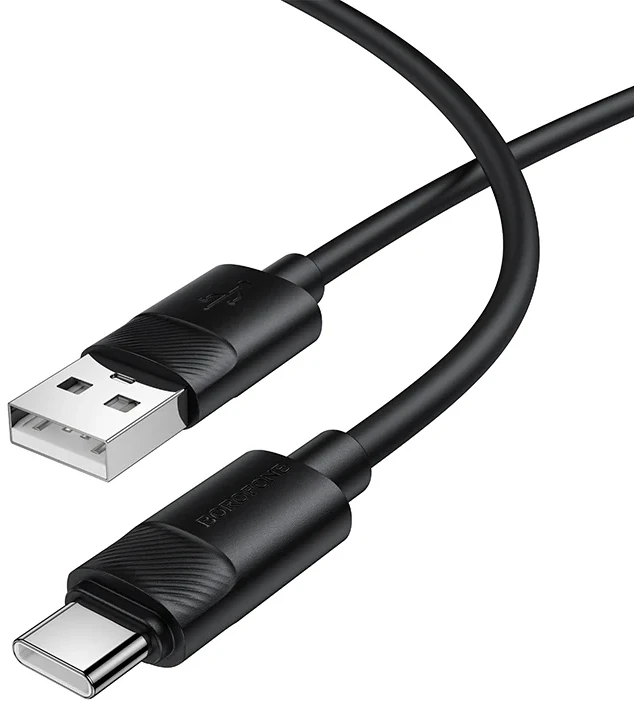 Кабель BOROFONE BX123 Leya Type-C Black (6941991124211)