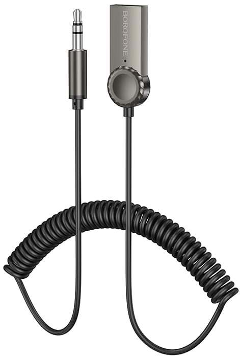 Бездротовий адаптер автомобільний BOROFONE BC56 Metal Gray (6941991113031)