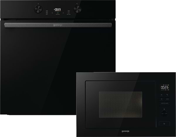 Фото - Комплект техніки Gorenje Духова шафа + Мікрохвильова піч вбудована Gorenje BOS 6737 E20FBG + BM251M2BG