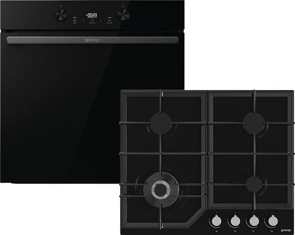 Фото - Комплект техніки Gorenje Духова шафа + Варильна поверхня Gorenje BOS 6737 E20FBG + GTW641KB