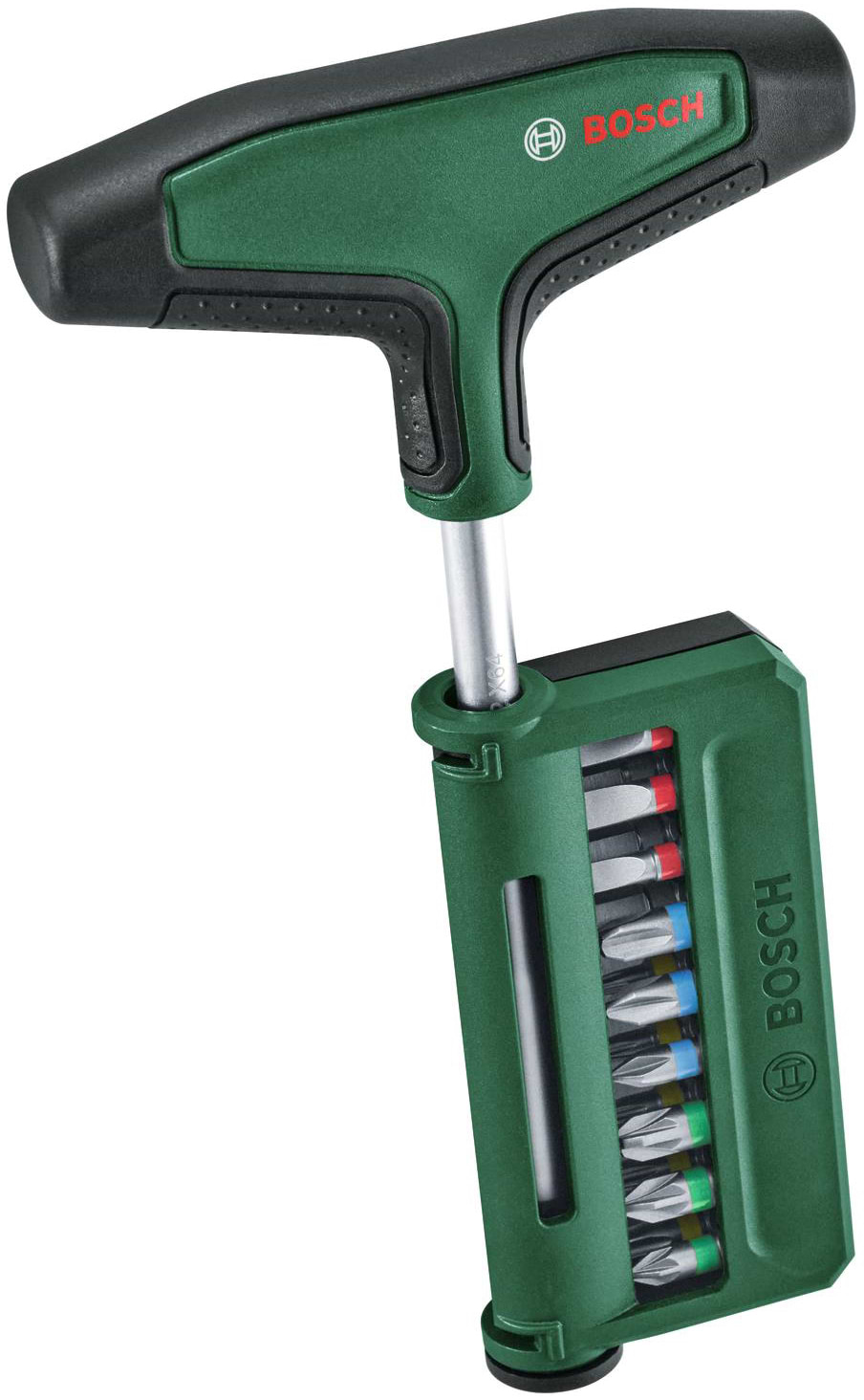 Викрутка Bosch для біт Т-подібне руків'я 19 насадок 100 мм (1.600.A03.9J3)