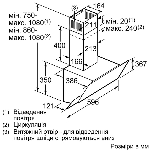 Фото - Вытяжка декоративная Bosch DWK66AJ60T