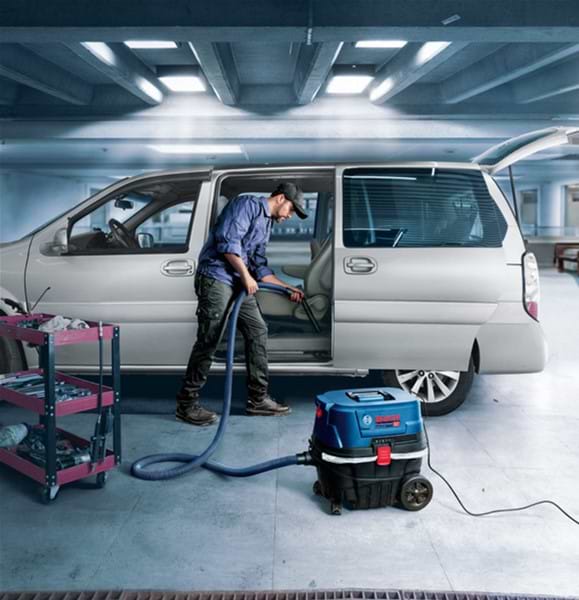 Фото - Пылесос для сухой уборки с контейнером и мешком Bosch GAS 12-25 PL (0.601.97C.100)