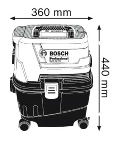 Фото - Пылесос для сухой уборки с контейнером и мешком Bosch GAS 15 PS (0.601.9E5.100)