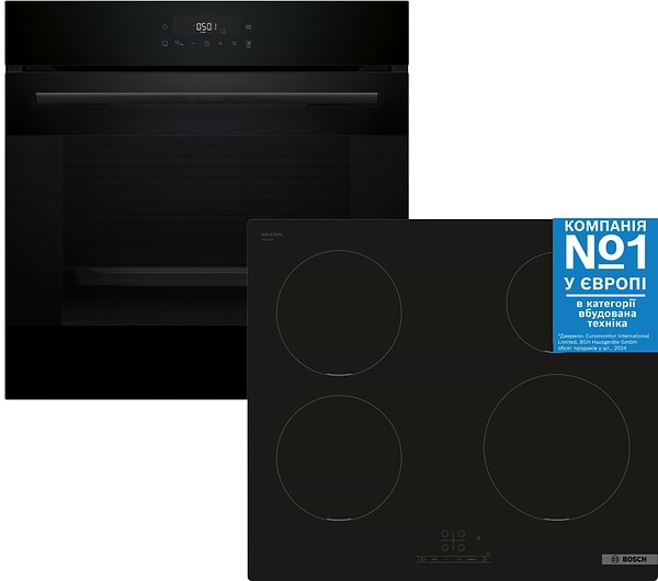 Фото - Комплект техники Bosch Духовой шкаф + Варочная панель Bosch HJG852YB0T + PUE611BB5E Фото - Комплект техники Bosch Духовой шкаф + Варочная панель Bosch HJG852YB0T + PUE611BB5E