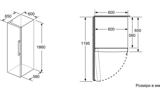 Фото - Холодильник Bosch KSV36VLEP