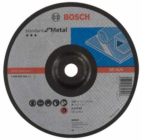 Круг шлифовальный Bosch Standard 230х6мм (2.608.603.184)