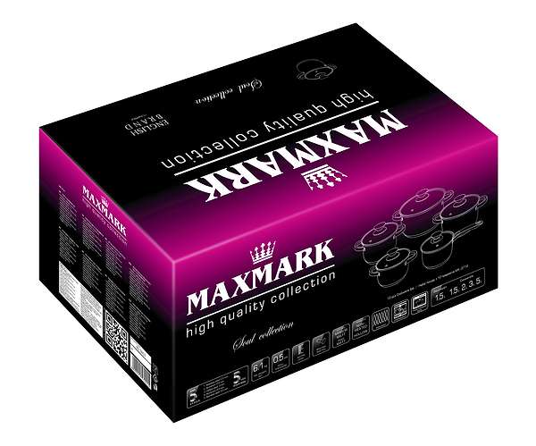 Фото - Набор посуды Maxmark MK-3710 10 пр. (MK-3710)