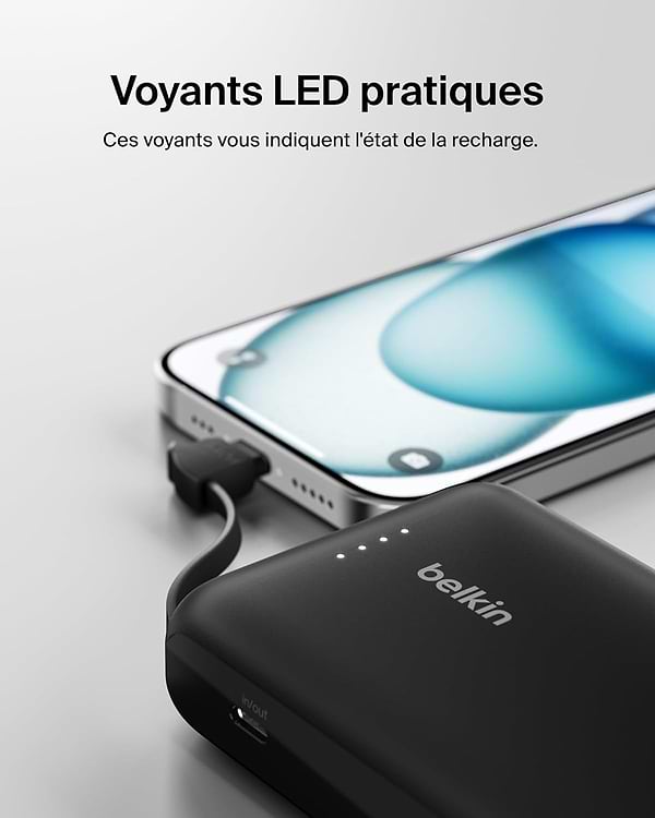 Фото - Батарея мобільна Belkin 10000мА·год, 20Вт +USB-C Black (BPB021HQBK)