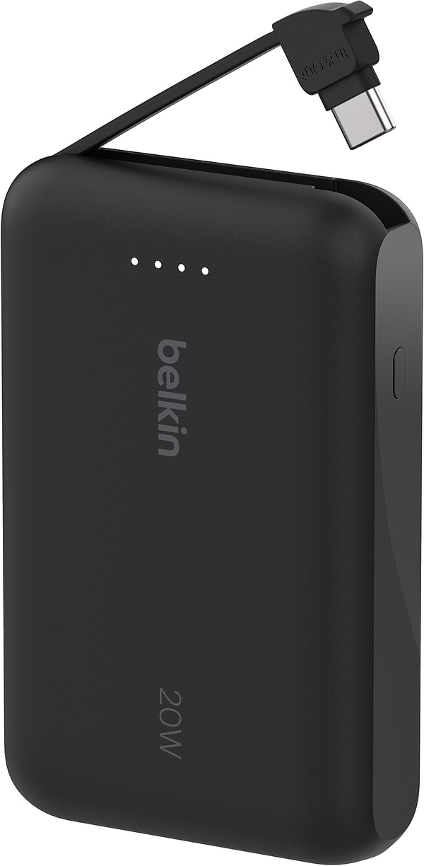 Фото - Батарея мобільна Belkin 10000мА·год, 20Вт +USB-C Black (BPB021HQBK)