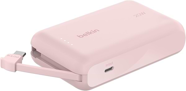 Фото - Батарея мобильная Belkin 10000мА·год, 20Вт USB-C Pink (BPB021HQPK)