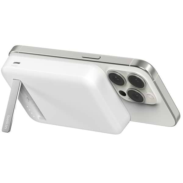 Фото - Батарея мобільна Belkin 10000мА·год, 15Вт, MagSafe Qi2 White (BPD008BTWH)