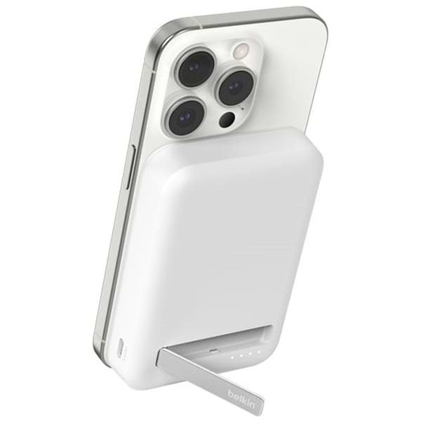 Фото - Батарея мобільна Belkin 10000мА·год, 15Вт, MagSafe Qi2 White (BPD008BTWH)