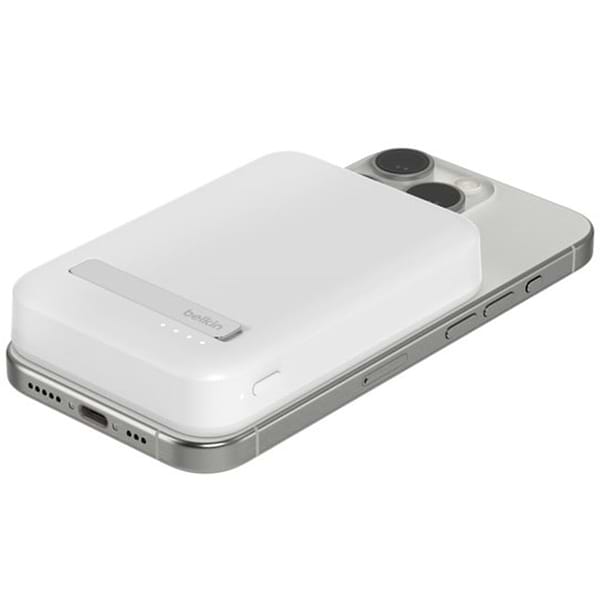 Фото - Батарея мобільна Belkin 10000мА·год, 15Вт, MagSafe Qi2 White (BPD008BTWH)