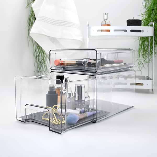 Фото - Ємність для зберігання Homax Органайзер висувний для хол. із піддоном для збереження св. продуктів харчування 25х21, 2х15, 24 см (BR-03)