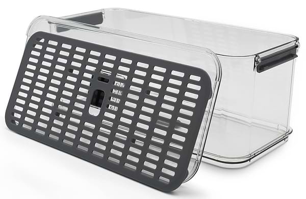 Фото - Ємність для зберігання Homax Контейнер для хол. з вент. отвором, піддоном для збереження св. продуктів 2,8 л 35,6 х16, 3х7, 9 см (BR-06)