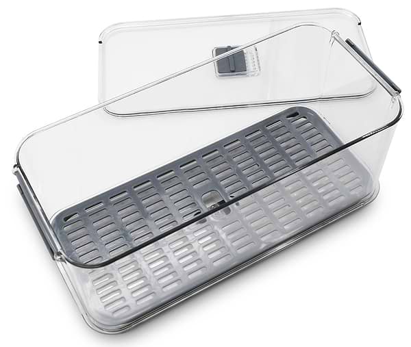 Фото - Ємність для зберігання Homax Контейнер для хол. з вент. отвором, піддоном для збереження св. продуктів 2,8 л 35,6 х16, 3х7, 9 см (BR-06)