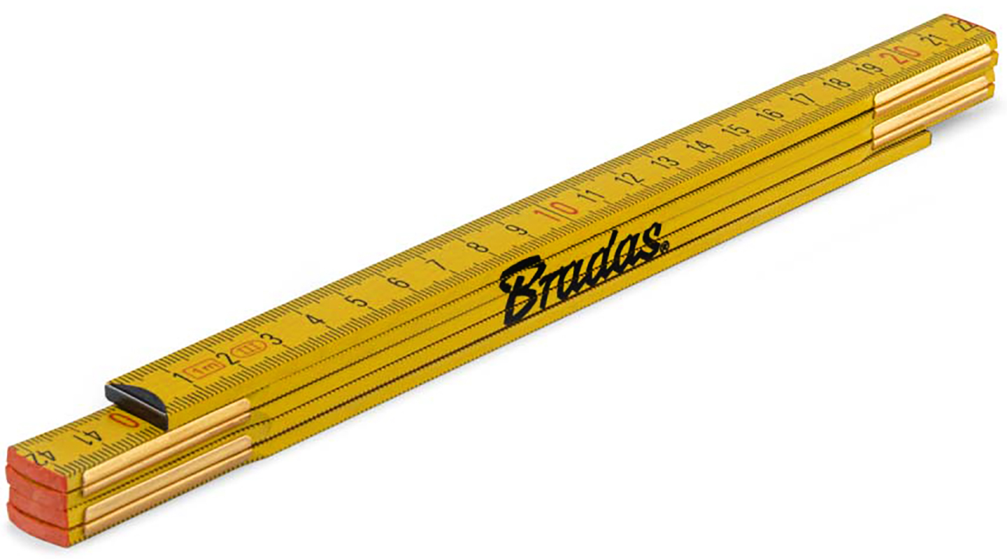 Лінійка BRADAS 1 м жовта (DIY-MFW11YL/24BOX)