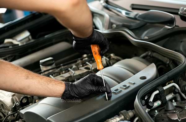 Фото - Рукавички нітрілові BRADAS Diamond розмір M 7-8 чорний (RWJNDBC8)