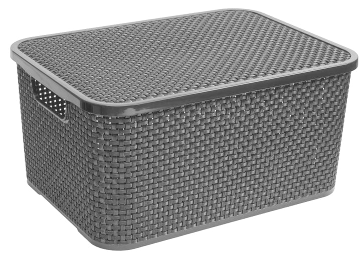 Короб для хранения BRANQ RATTAN 7 л антрацит (1722.1)