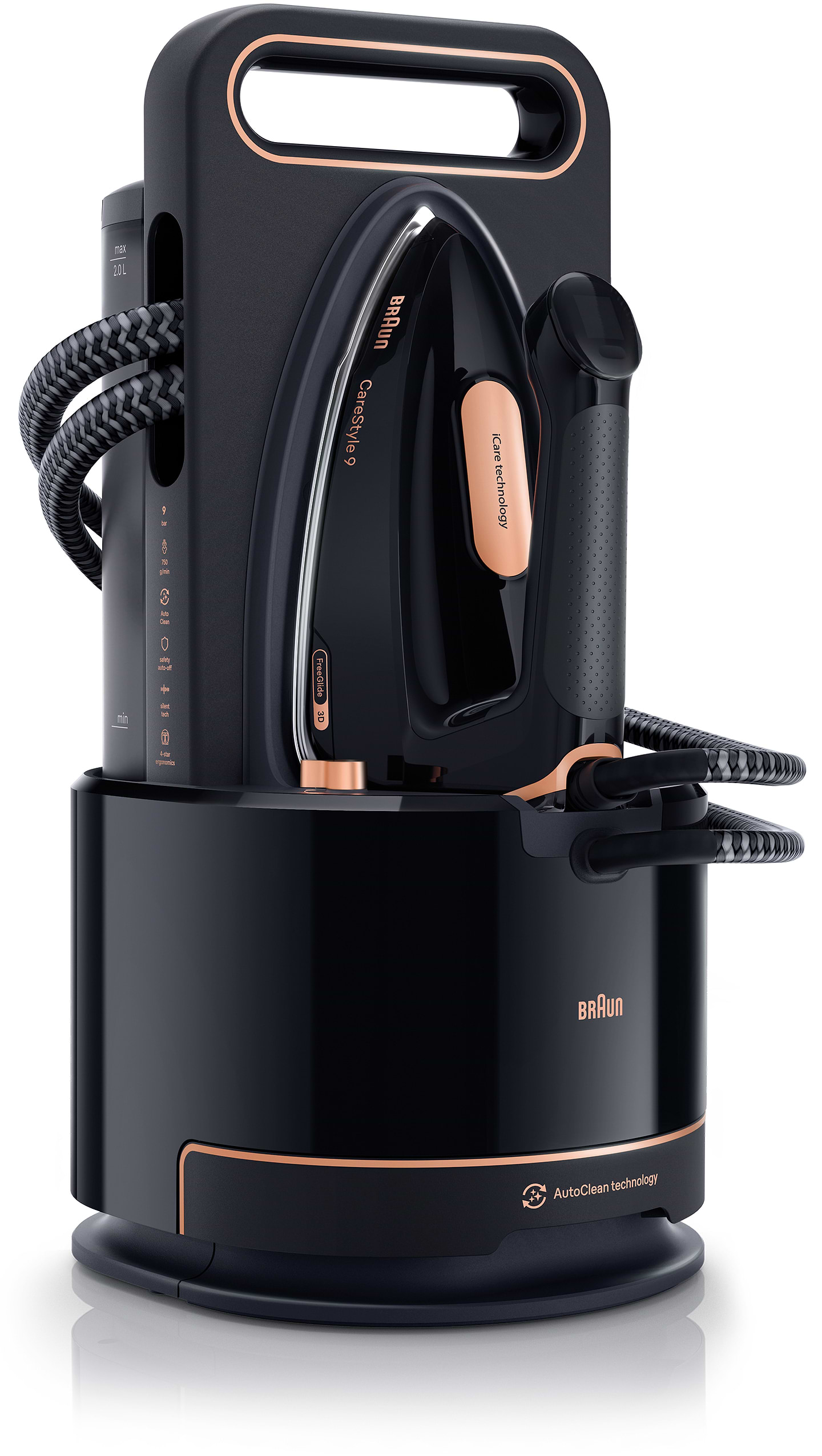 Утюг с парогенератором Braun CareStyle 9 IS9090BK - Фото 1