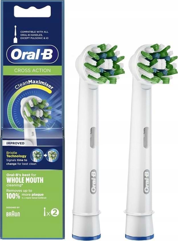 Насадка для зубной щетки Braun Oral-B Cross Action EB50RB CleanMaximiser (2)
