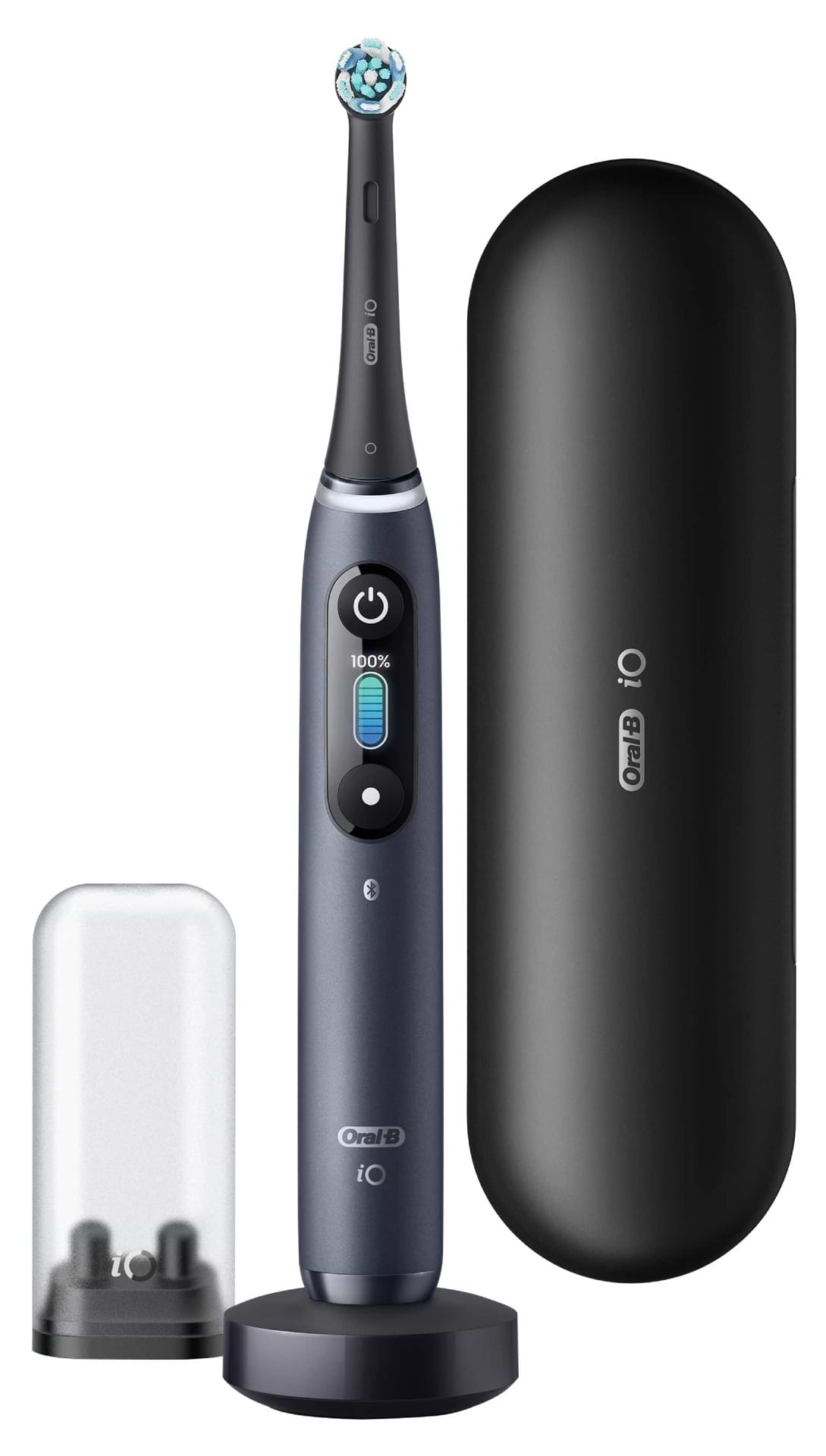 Зубная щетка электрическая Braun Oral-B iO Series 8 iOM8.1B2.2BD типа 3758 Black Onyx (заряд ус. типа 3768) - Фото 1