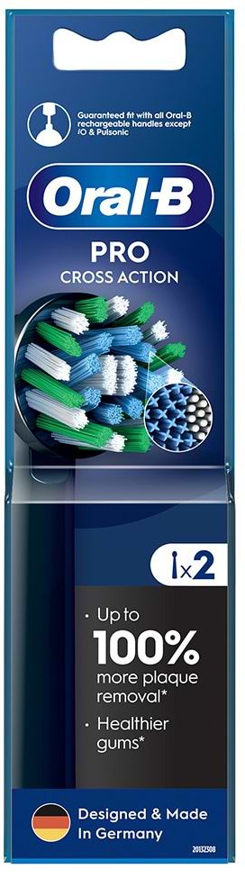 Фото - Насадка для зубної щітки Oral-B Braun Cross Action EB50BRX 2 шт