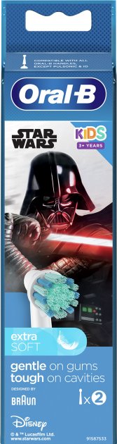 Фото - Насадка для зубної щітки Braun Oral-B Star Wars EB10S 2 шт.