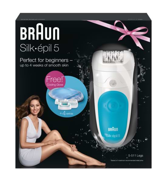 Фото - Эпилятор Braun Silk_epil 5_511 + Рукавиця