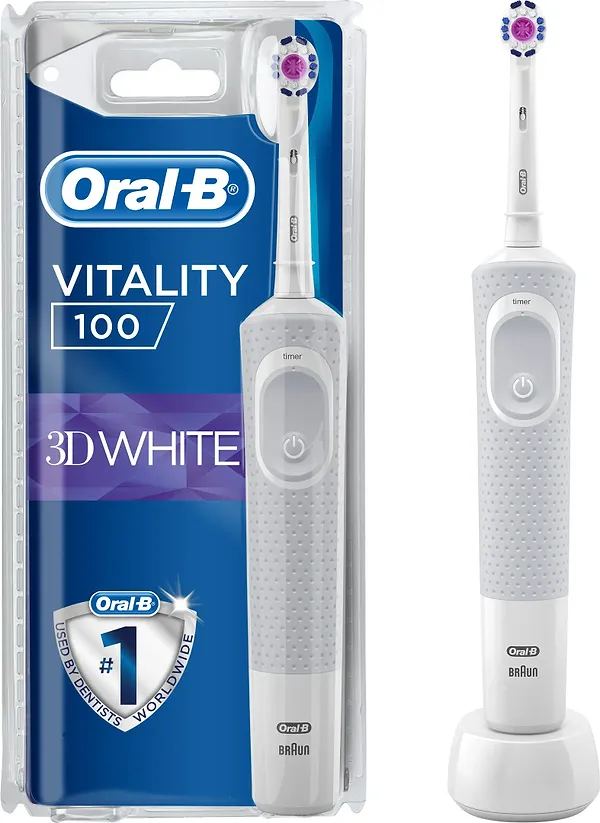 Фото - Зубная щетка электрическая Oral-B Braun Vitality D100.413.1 PRO 3D White