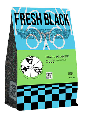 Фото - Кава в зернах Fresh Black Бразилія 1000г