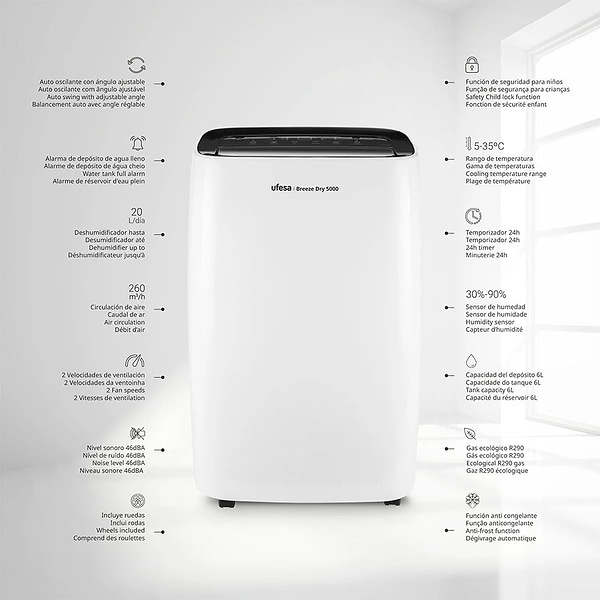 Фото - Осушитель воздуха Ufesa BREEZE DRY 5000 (86105744)