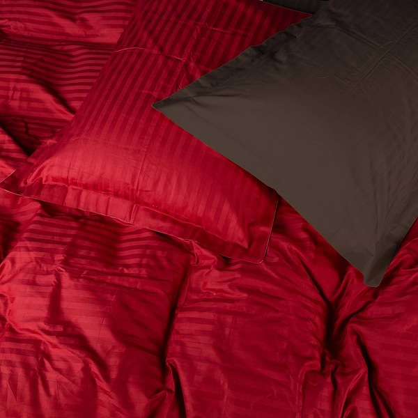 Фото - Комплект постільної білизни дитячий MirSon Satin Stripe 30-0018 + 30-0006 Brendon 110х140 (2200005247327)