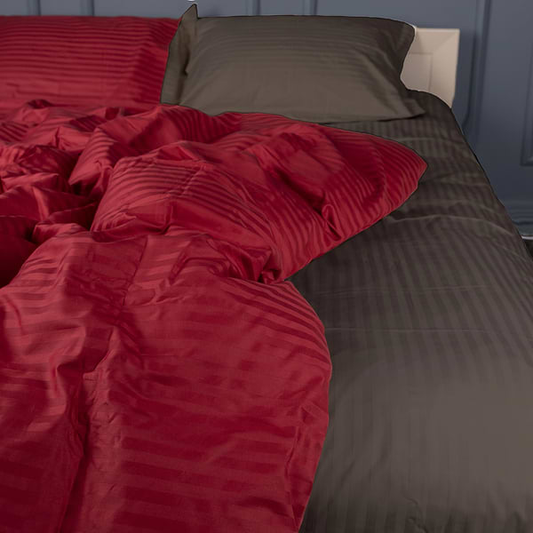 Фото - Комплект постільної білизни дитячий MirSon Satin Stripe 30-0018 + 30-0006 Brendon 110х140 (2200005247327)