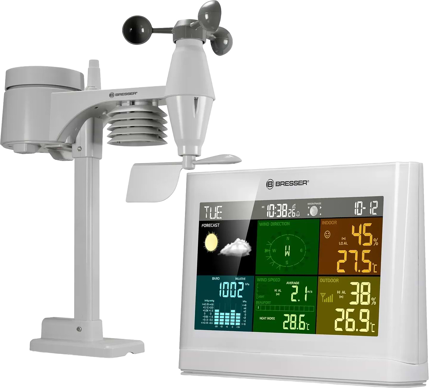 Метеостанция Bresser 5-in-1 Comfort White (7002550GYE000/12167)
