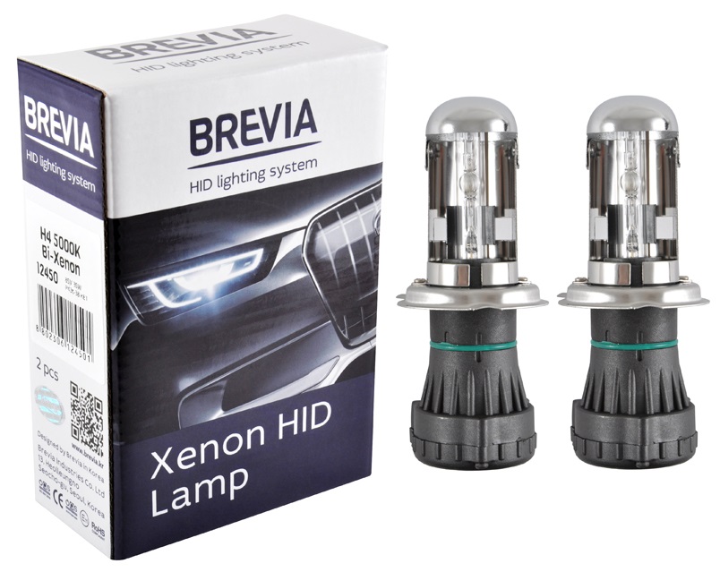 Автолампа Brevia H4 bi-xenon,5000K,85V,35W P43t-38 KET (12450)
