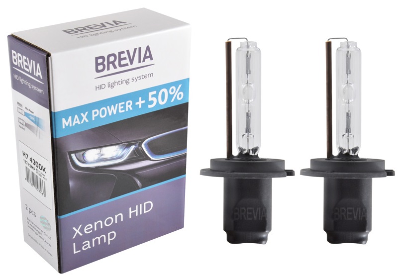 Автолампа Brevia H7 +50%,4300K,85V,35W PX26d KET (12743MP)