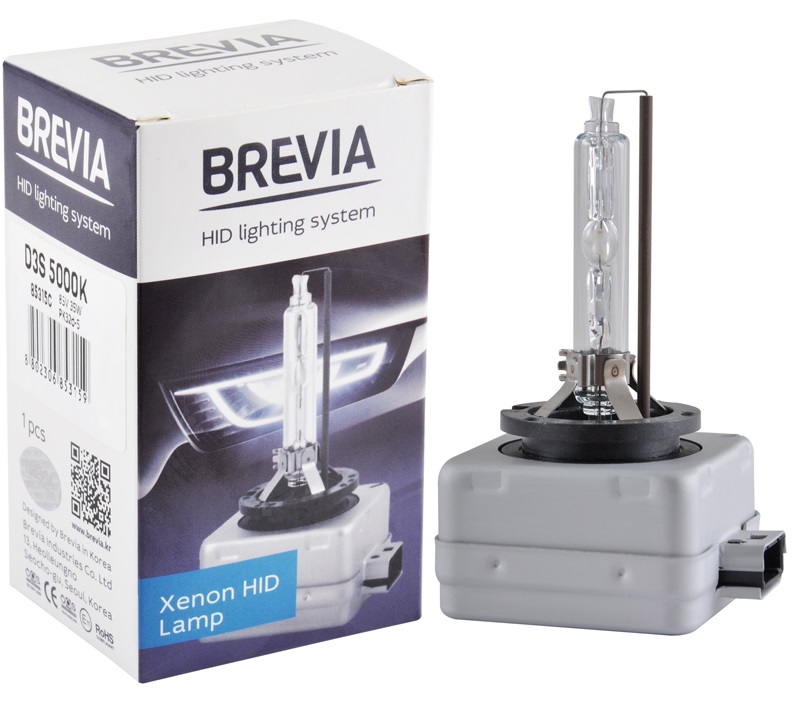 Автолампа Brevia D3S,5000K,42V,35W PK32d-3, (85315c)