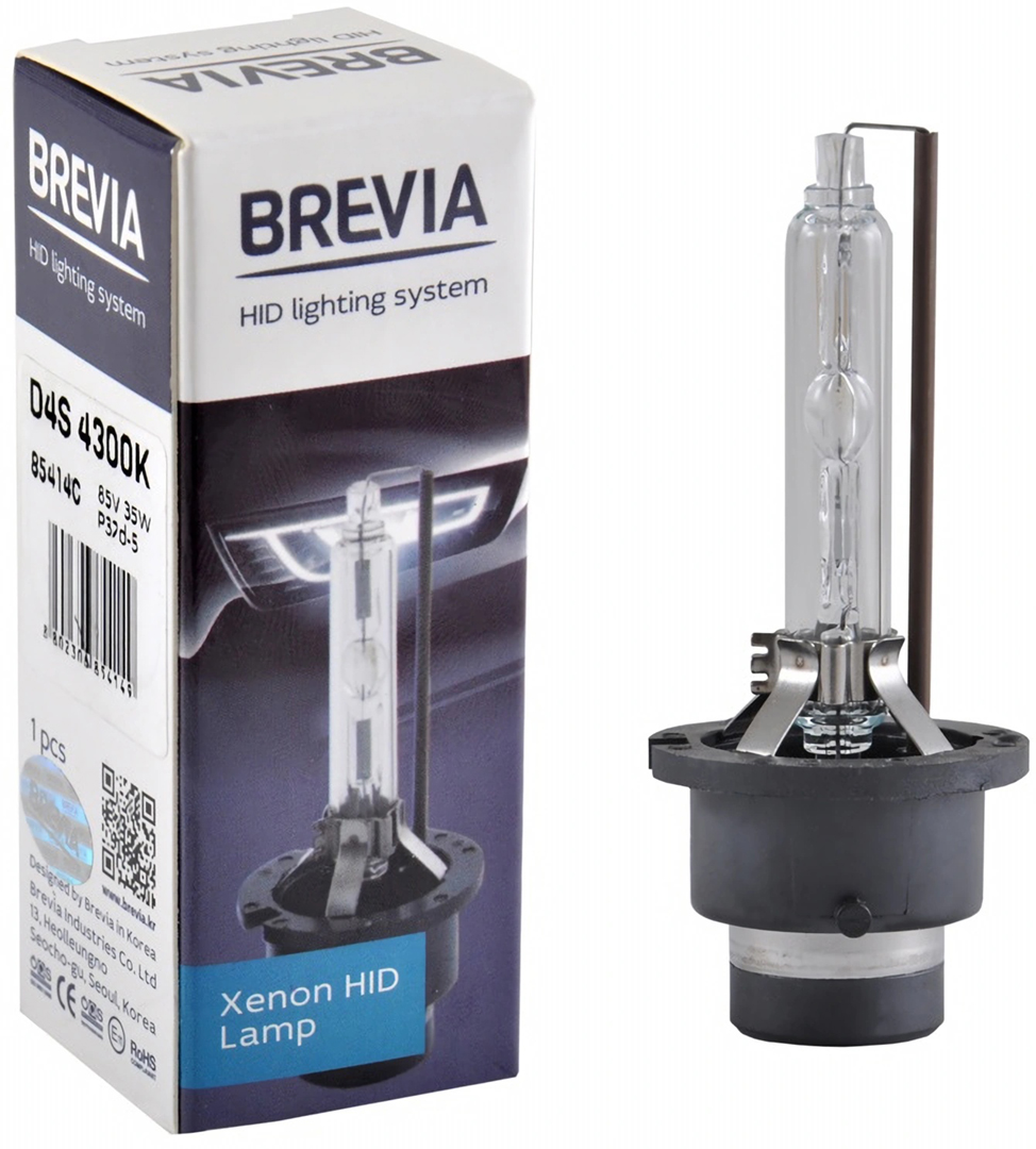 Автолампа Brevia D4S,4300K,42V,35W PK32d-5, (85414c)