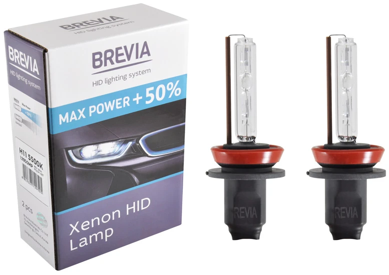 Автолампа Brevia H11 +50%,5500K,85V,35W PGJ19-2 KET, (12950MP)