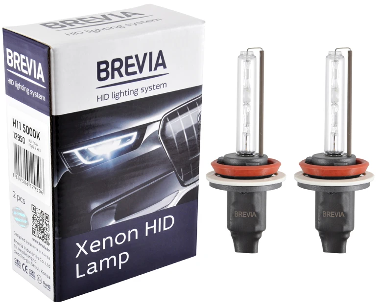 Автолампа Brevia H11,5000K,85V,35W PGJ19-2 KET, (12950)